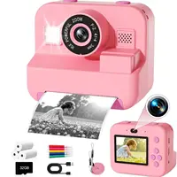 newInstant Print Camera With 32G Card Thermal Photo Printing Digital Children Camera Video Photography Educational Toy Kids Gift