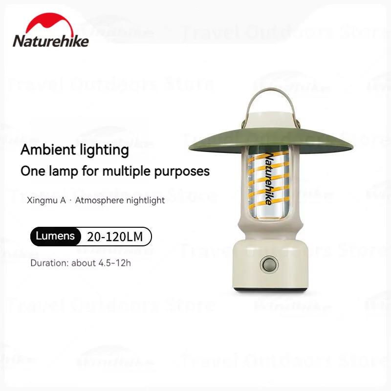 

Naturehike Многофункциональный светильник мини фонарик уличный фонарь для кемпинга Лампа для ночного освещения IPX4 Водонепроницаемый Сверхлегкий 120лм