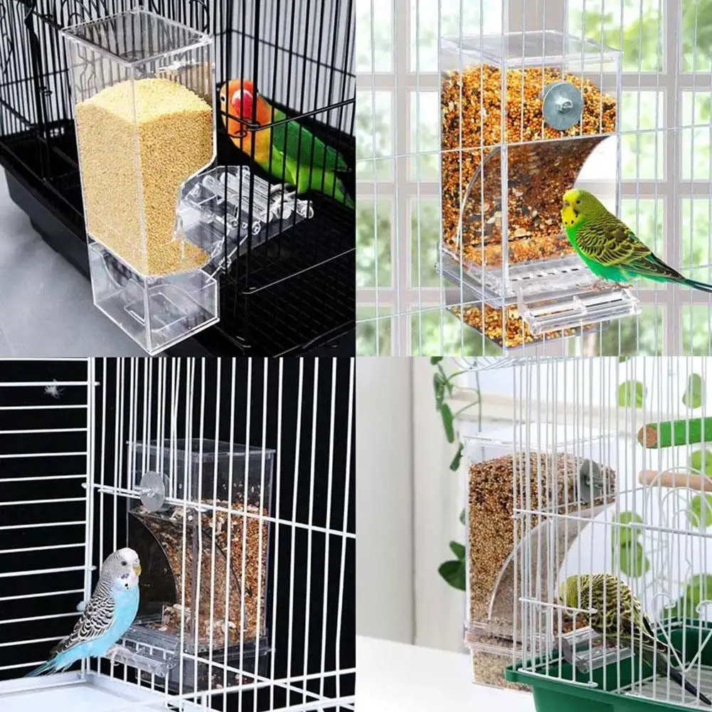 Automatic No-spill Transparent Bird Feeder