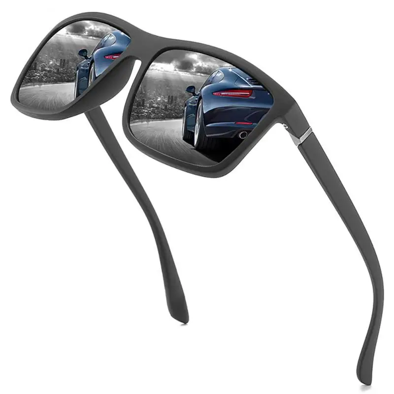 Man Cycling Glasses Square Sunglasses Polarized Man Cycling Driving Square Frame Fashion Sun Glasses UV400 Sport Sunglasses polarized sunglasses