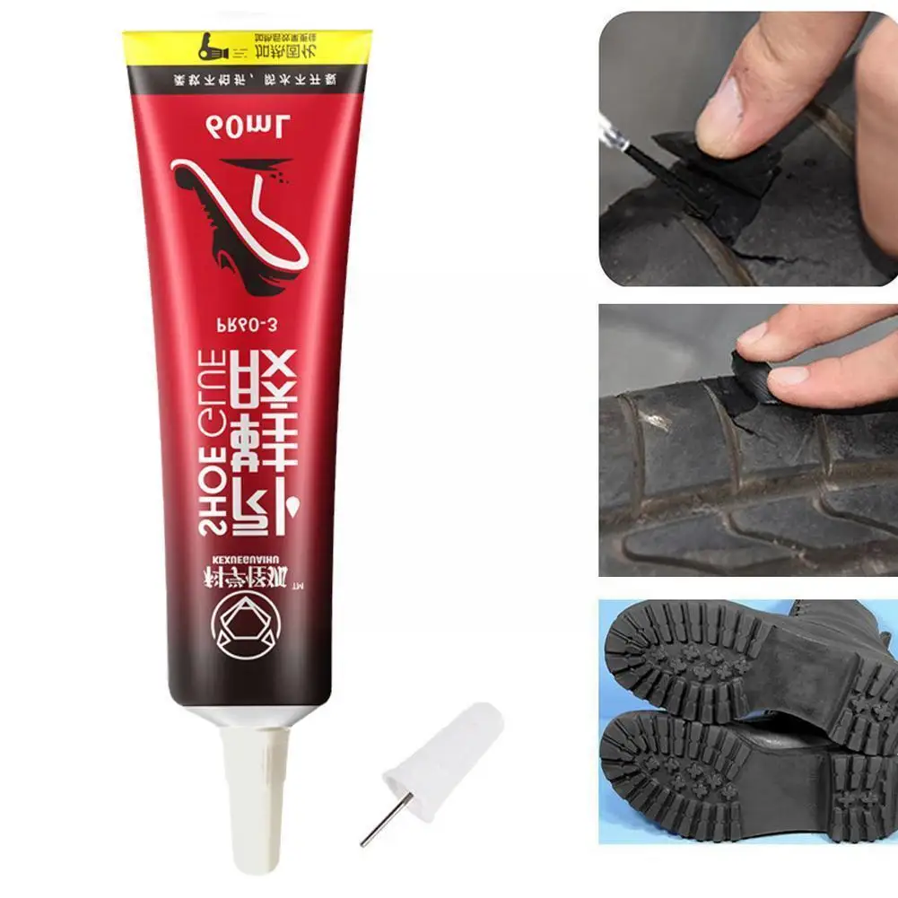 방수 신발 접착제 강한 슈퍼 접착제 액체 가죽 고무 패브릭 수리 도구 에폭시 접착제 신발 관리 키트 X9J7