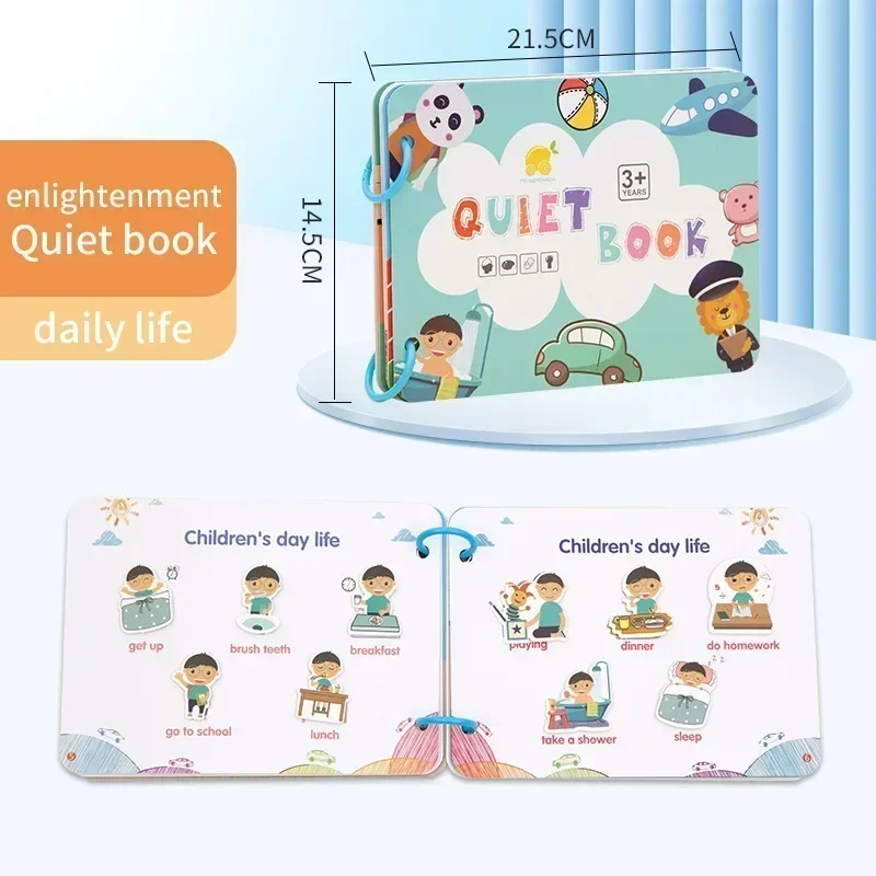Quiet Busy Book Baby Montessori Material Toys Sticker Busy Board Matching Games Early Educational Learning Toys For Toddler 6