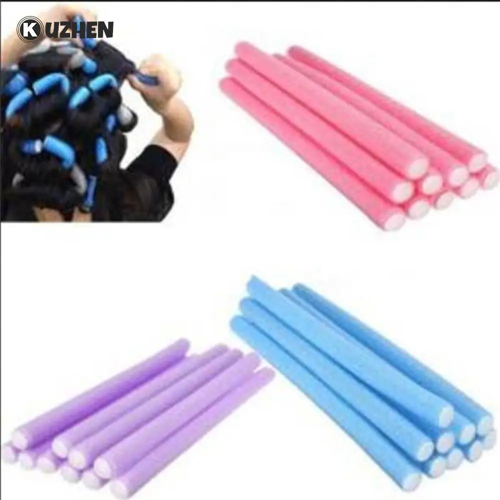 5 Pcs Hair Styling Tools Soft Foam Rollers Tool DIY Easy Hair Rollers Soft Foam Anion Bendy Curlers Cling