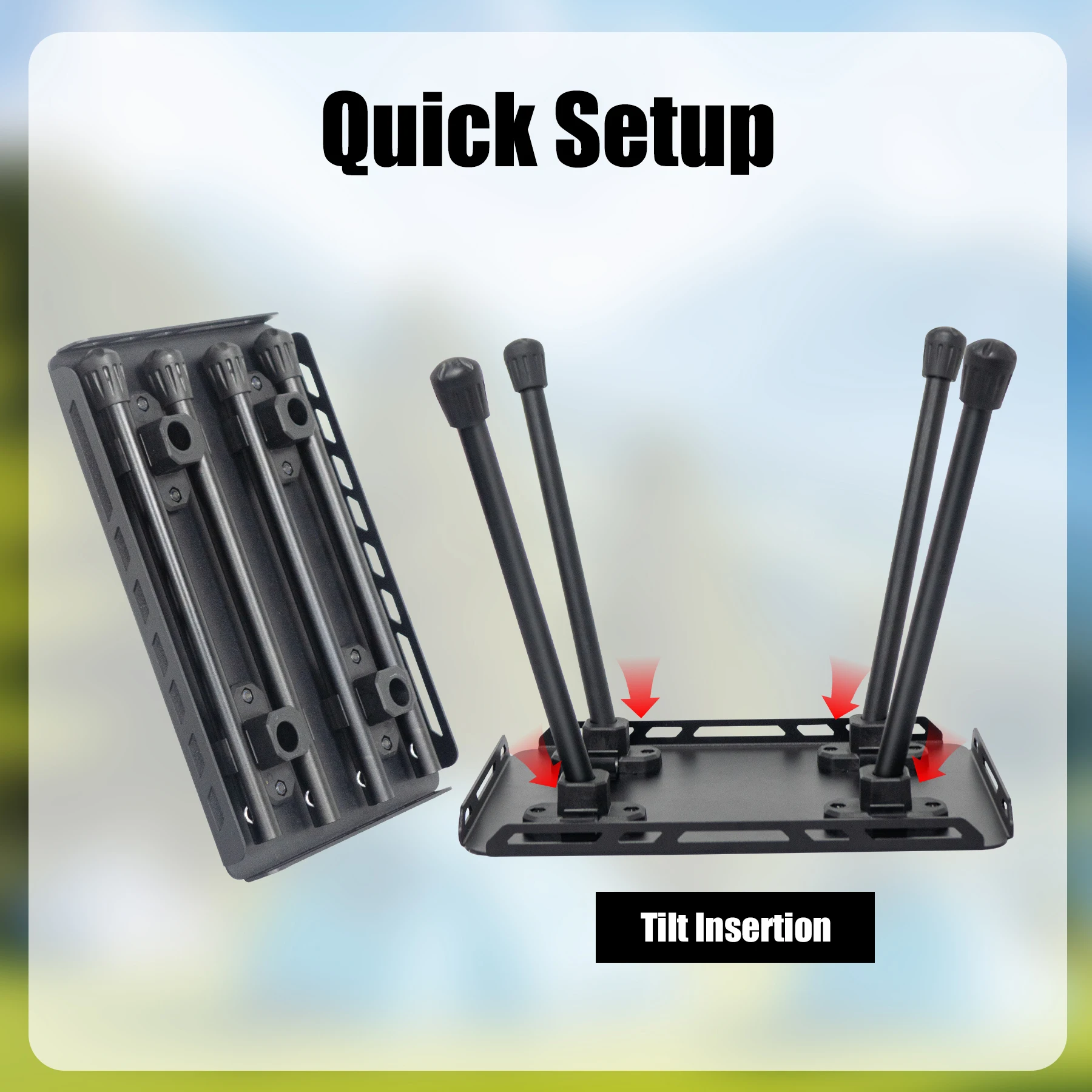 WESTTUNE Camping Portable Tactical Stool Multifunctional Aluminum Alloy Pony Stool Outdoor Folding Fishing Picnic Plate Stool 4