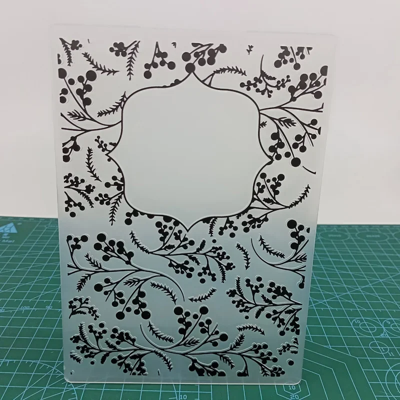 Basketweave Flower Grid Plastic Embossing Folders for Card Making Scrapbooking DIY Albums Journals Paper Crafts, plastic embossing folder,embossing folder