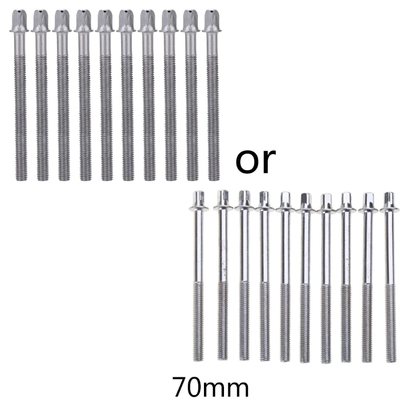 

10Pcs Drum Lug Locks Drums Lugs Drum Tension Rods Screws Snare Drum Repair Part E56D