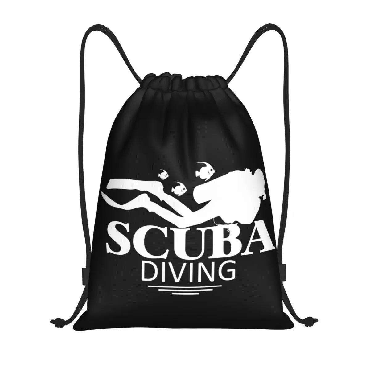 

Custom Funny Scuba Diving Drawstring Backpack Bags Men Women Lightweight Dive Gym Sports Sackpack Sacks for Training