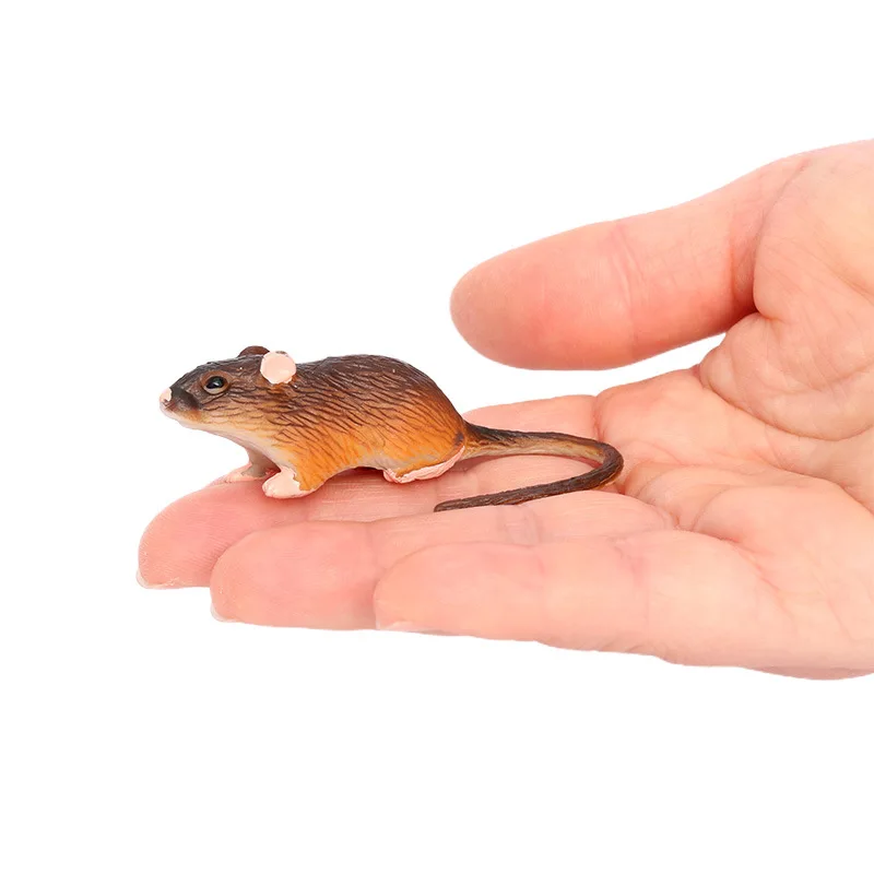 Simulation white mouse model desktop small rat ornament home mice decoration ornament crafts miniature figurines miniature ornament