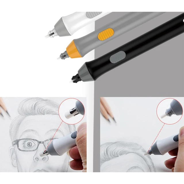Electric Eraser Kit Includes 1 Electric Eraser + 90 Rubber Electric Erasers  for Artists Drafting School Works for Painting Sketching Drawing Eraser  Pencil