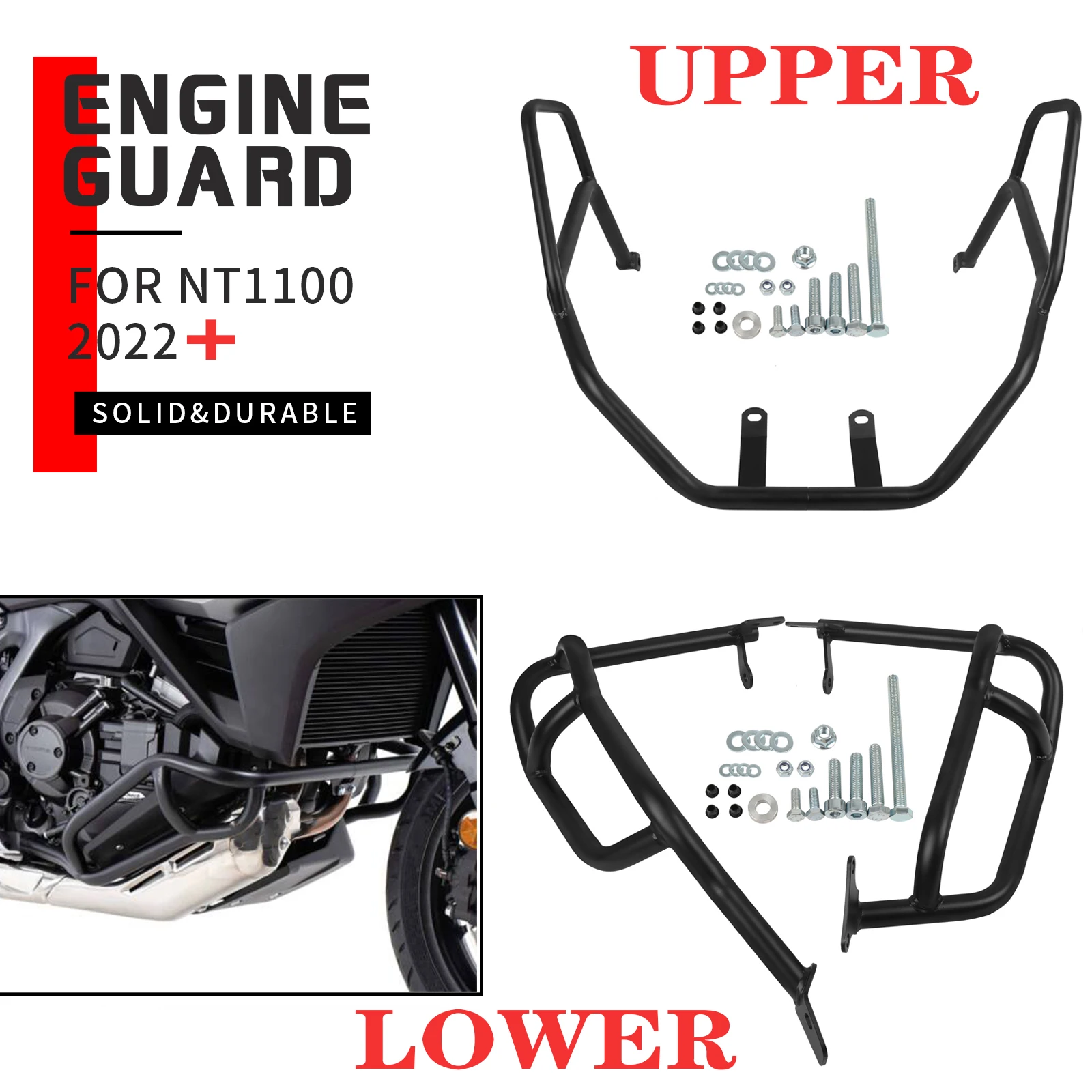 For Honda NT1100 DCT NT 1100 2022 2023 Motorcycle Upper&Lower Engine