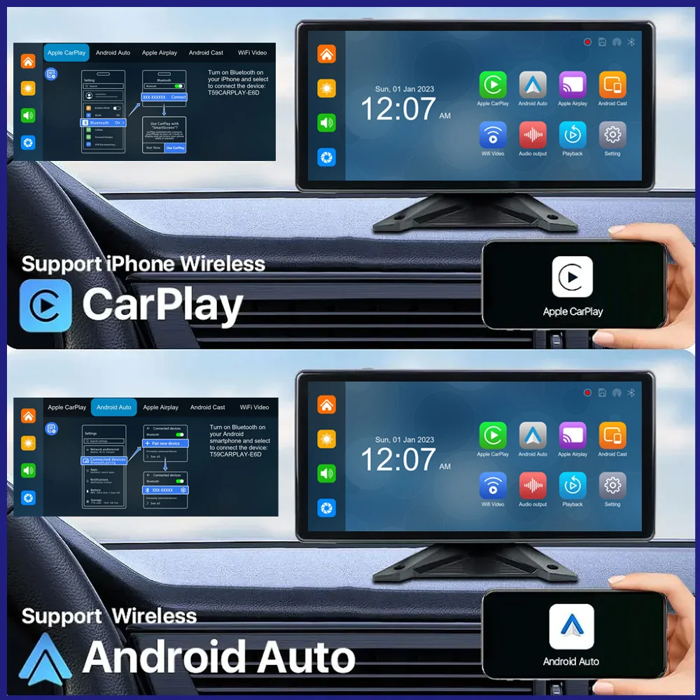 ̴ ˶ ġ ũ,    ī÷, ȵ̵ ڵ GPS , DVR ȭ 1080 ķ, Ʈ, , RV, 10.36 ġ