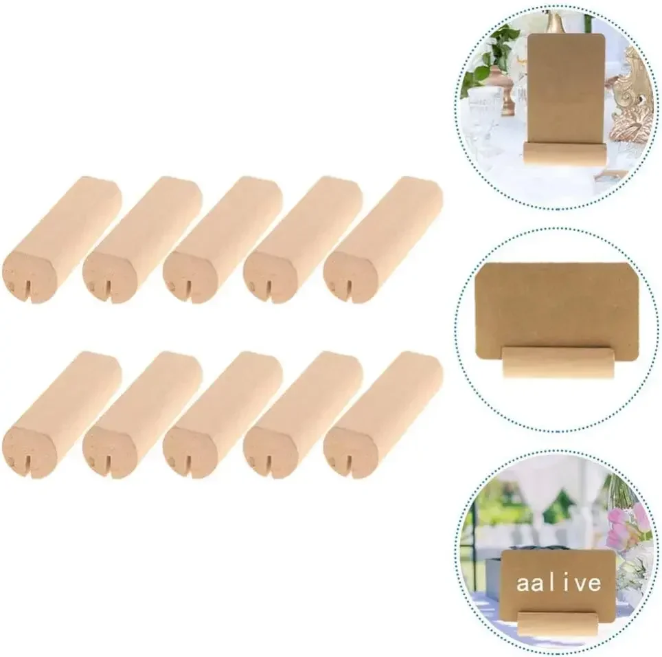 Wood Place Card Holders Wooden Table Number Stands Wedding Sign Rustic Message Name s Display Stand 20/40/100PCS place card holders,wedding table numbers