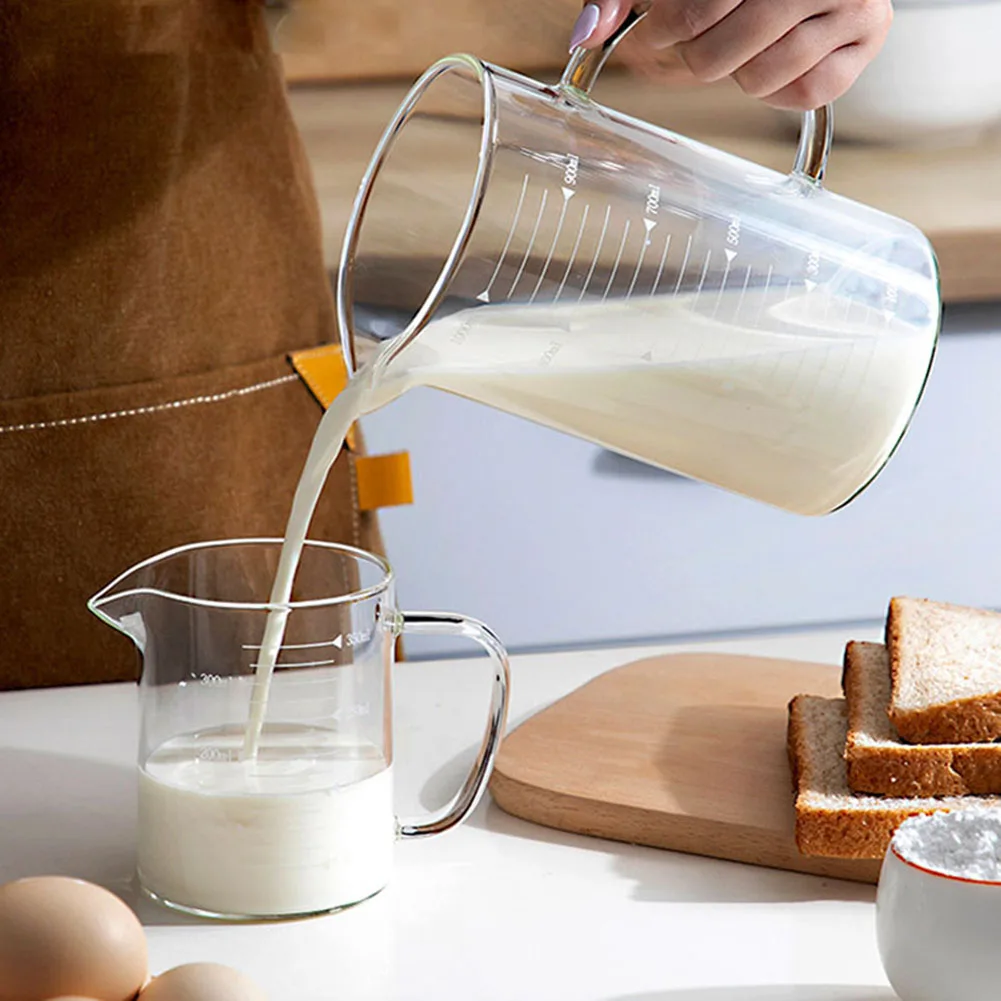 High Borosilicate Glass Measuring Cup Jug Clear Milk Cup For Baking Cooking Kitchen Accessories - 500Ml 15 High Borosilicate Glass Measuring Cup Jug Clear Milk Cup For Baking Cooking Kitchen Accessories - 500Ml