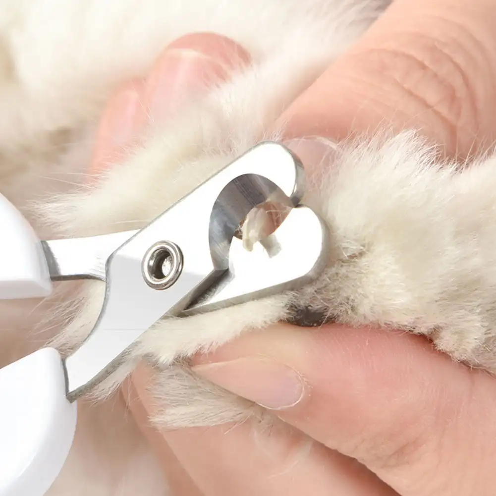 Professional Pet Nail Clipper Stainless Steel Dog Cat Nail Trimmer Labor-Saving Clipper Convenient Pet Grooming Supplies