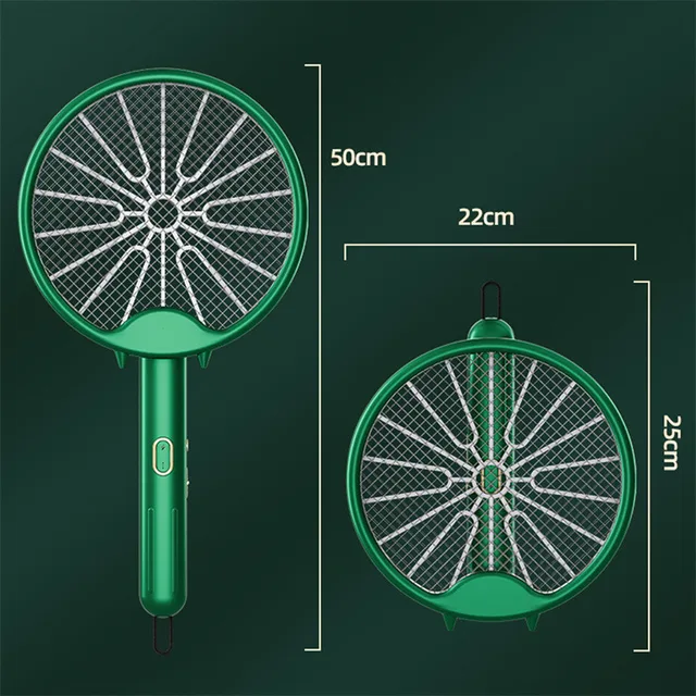 2 Az 1 -Ben Összecsukható Szúnyog Ütő Usb Újratölthető Légy Zapper Swatter Uv Könnyű Szúnyoggyilkos Csapdával 3000V Nyári Éjszakai Alvás - Image 6