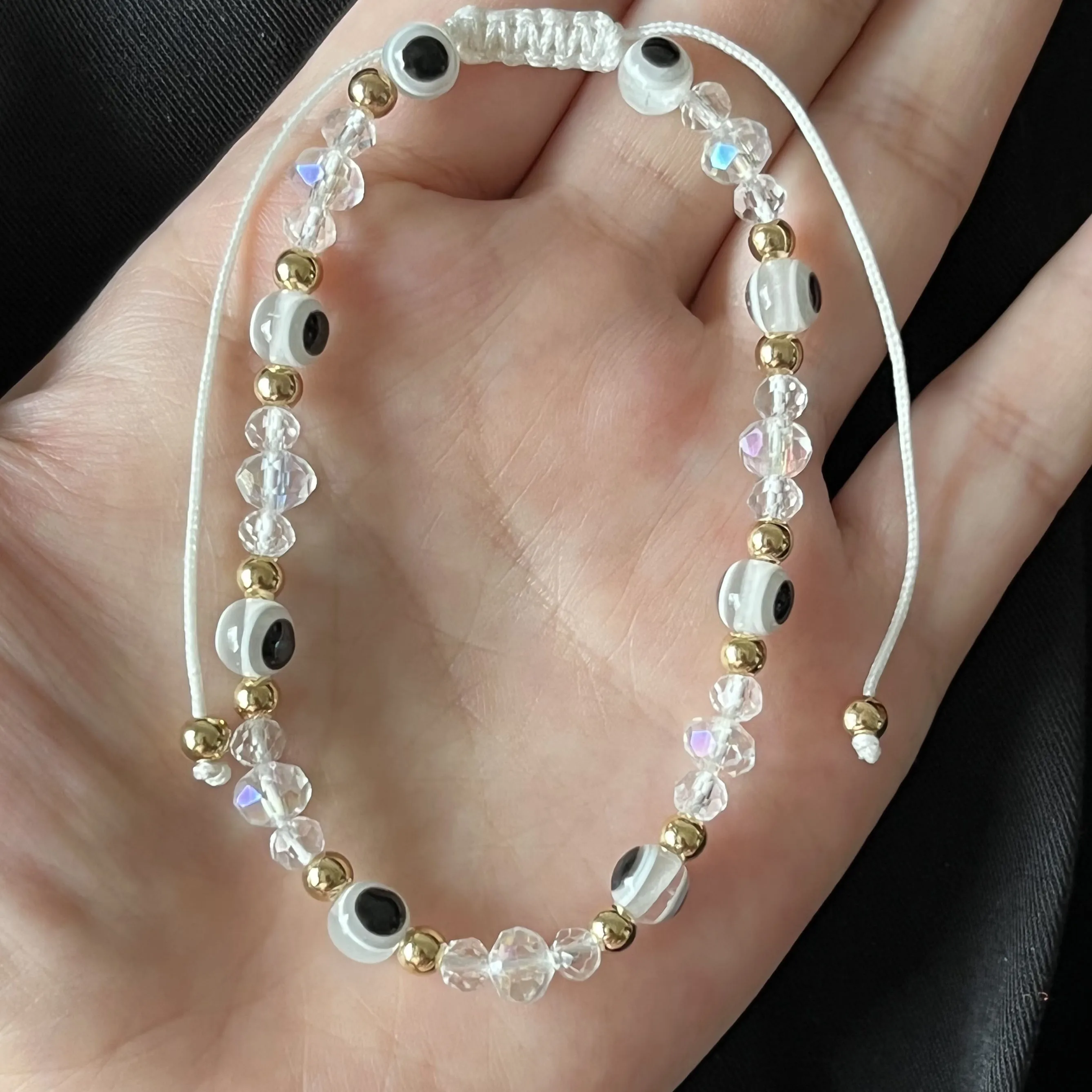 Resin Eye Braided Bracelet 12 Eye Braided Bracelet Devil's Adjustable