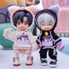 Ob11 Clothes Cat Sweatshirt Dolls Cat Ear Hoodie Casual Jacket With Bell For Obitsu11, Molly, Gsc Body, Ddf, Ymy, 1/12bjd Dolls 1