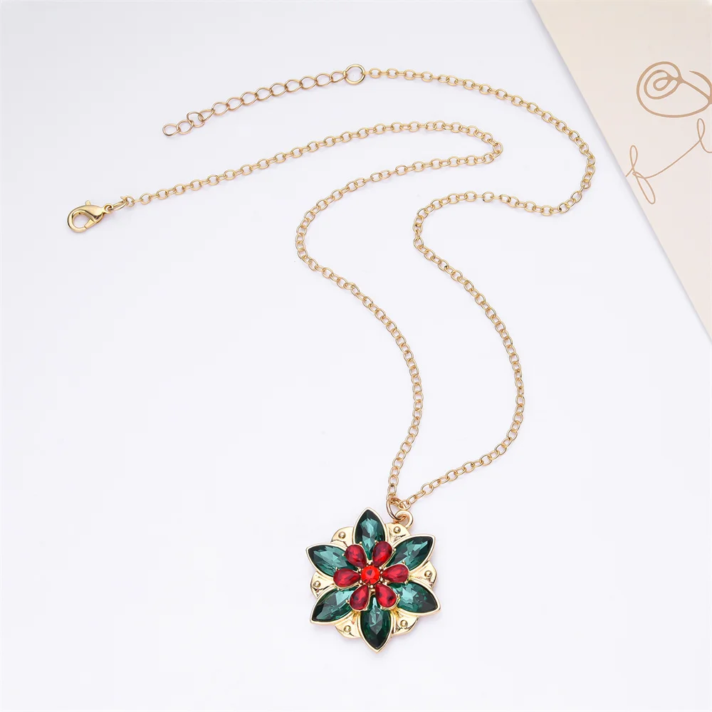Harong New Fashion Crystal Flower Anastasia Women's Necklace