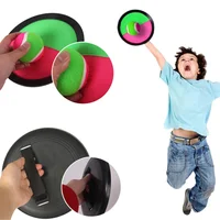 Toss and Catch Ball Set Toss Paddle Beach Toys Family Back Yard Outdoor Games Lawn Target Throw Catch Sticky Mitts Set Kid Gifts
