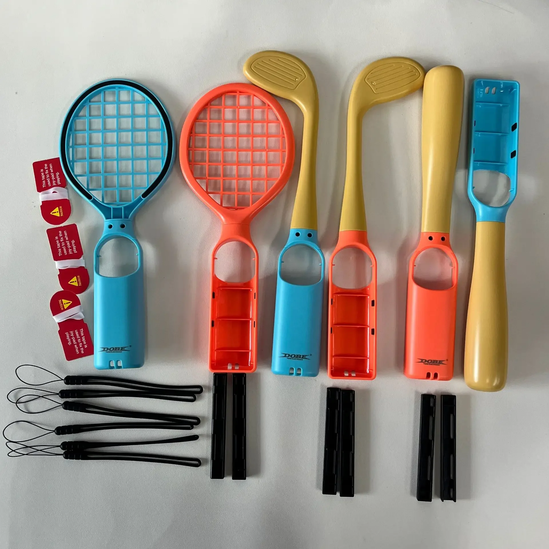 Game Sports 6-in-1 Accessory Set TNS-5115 for SWITCH 2 ,Includes Baseball Bat,Tennis Racket & Golf Club,Family Sports Party Kit