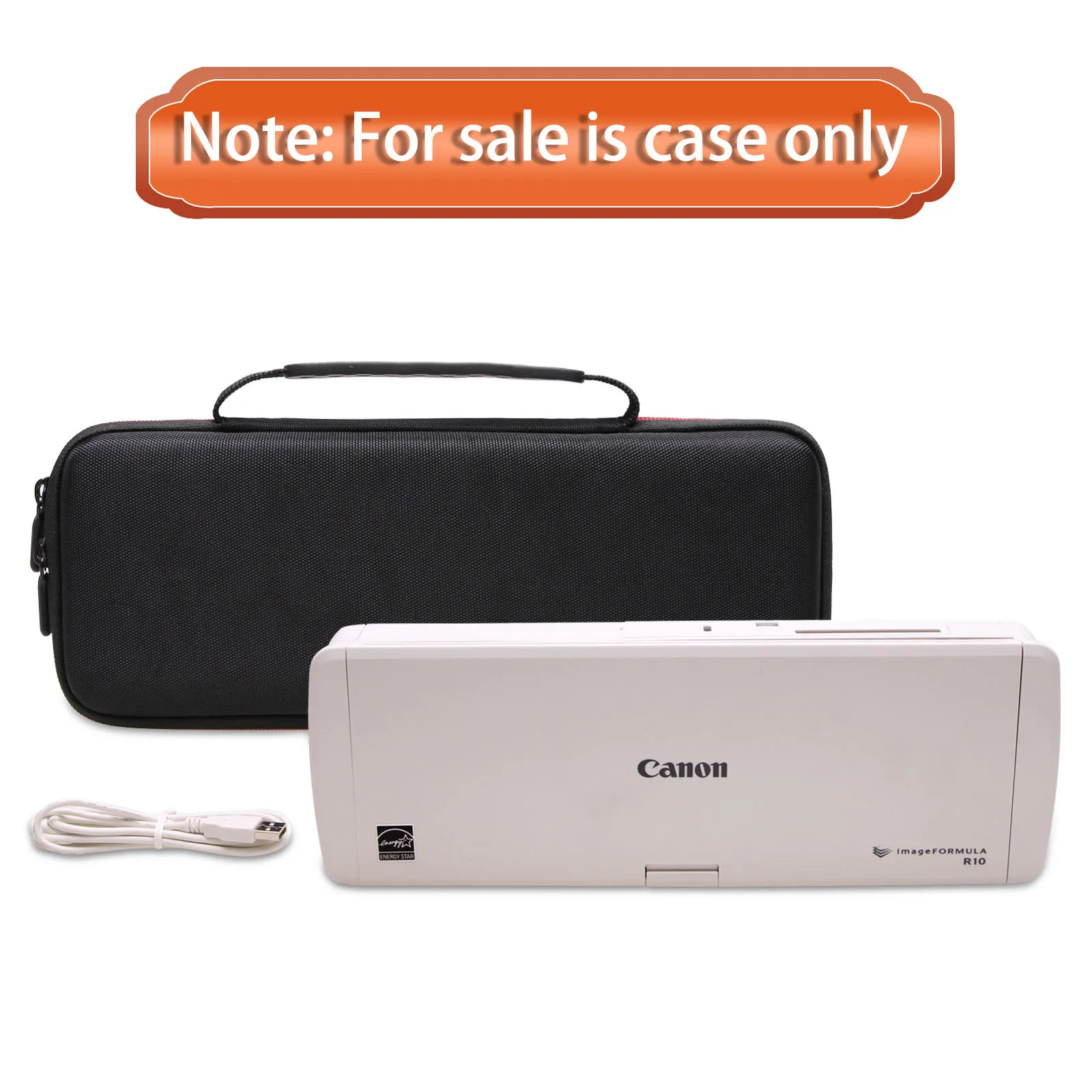 LTGEM EVA Hard Case for Canon Image FORMULA R10 Portable Document Scanner - Protective Carrying Storage Bag 6