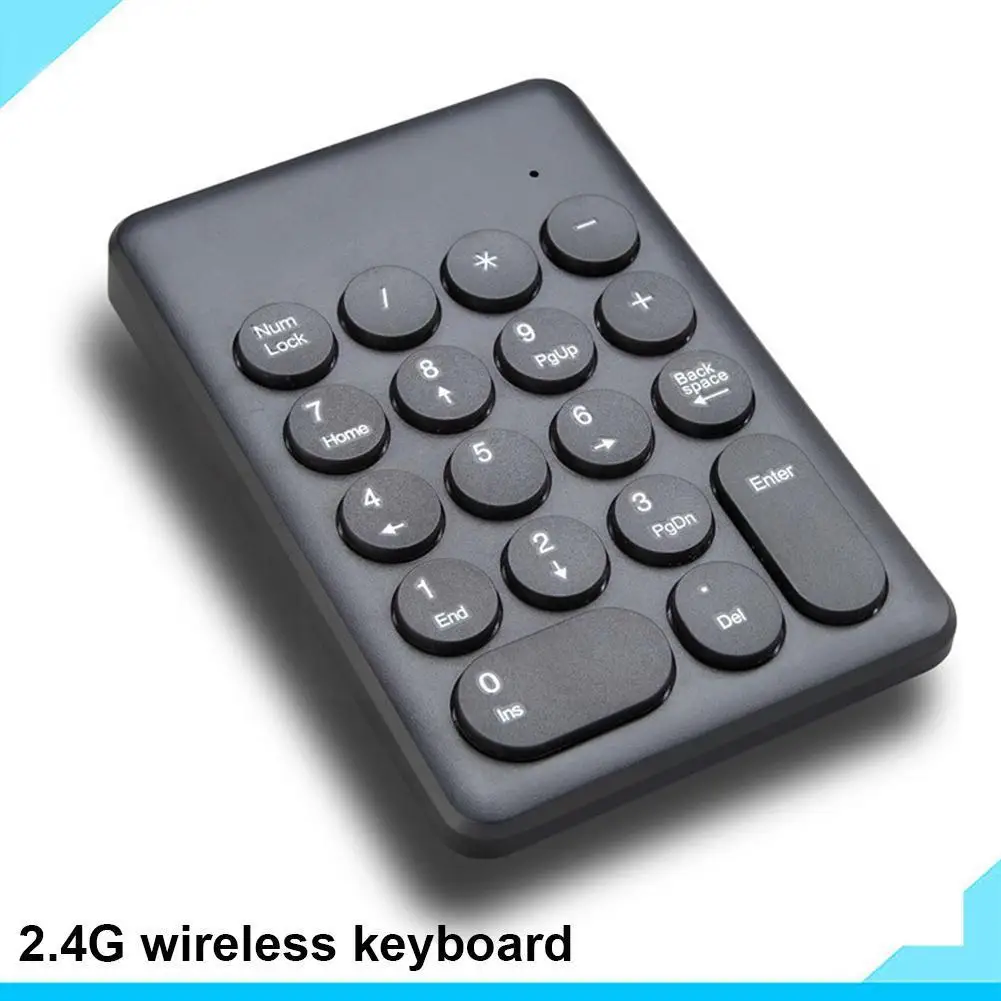 Numeric keyboard wired wireless 2 4ghz 18 keys for notebook tablets