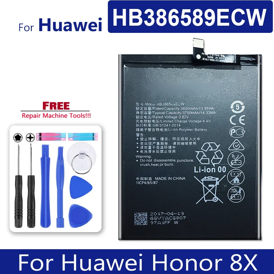 

HB386589ECW аккумулятор для мобильного телефона Huawei Honor 8X Honor8X