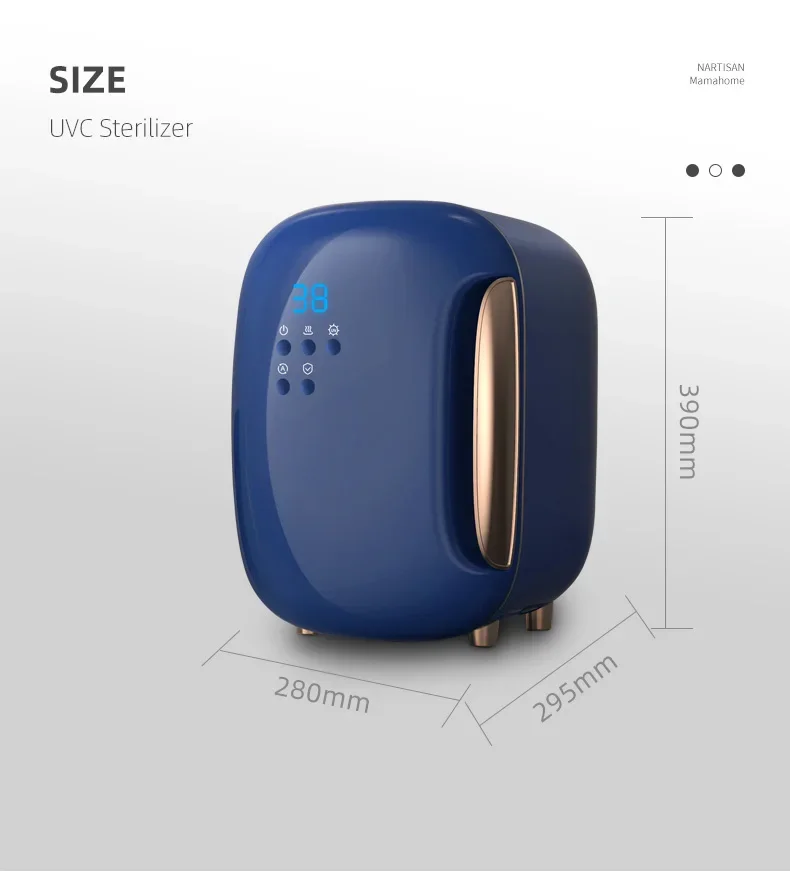 Baby Bottle Sterilizing Light Steriliser Box Tool Sterilizer Cabinet Sanitizer Sterilization Machine with Timer for Baby