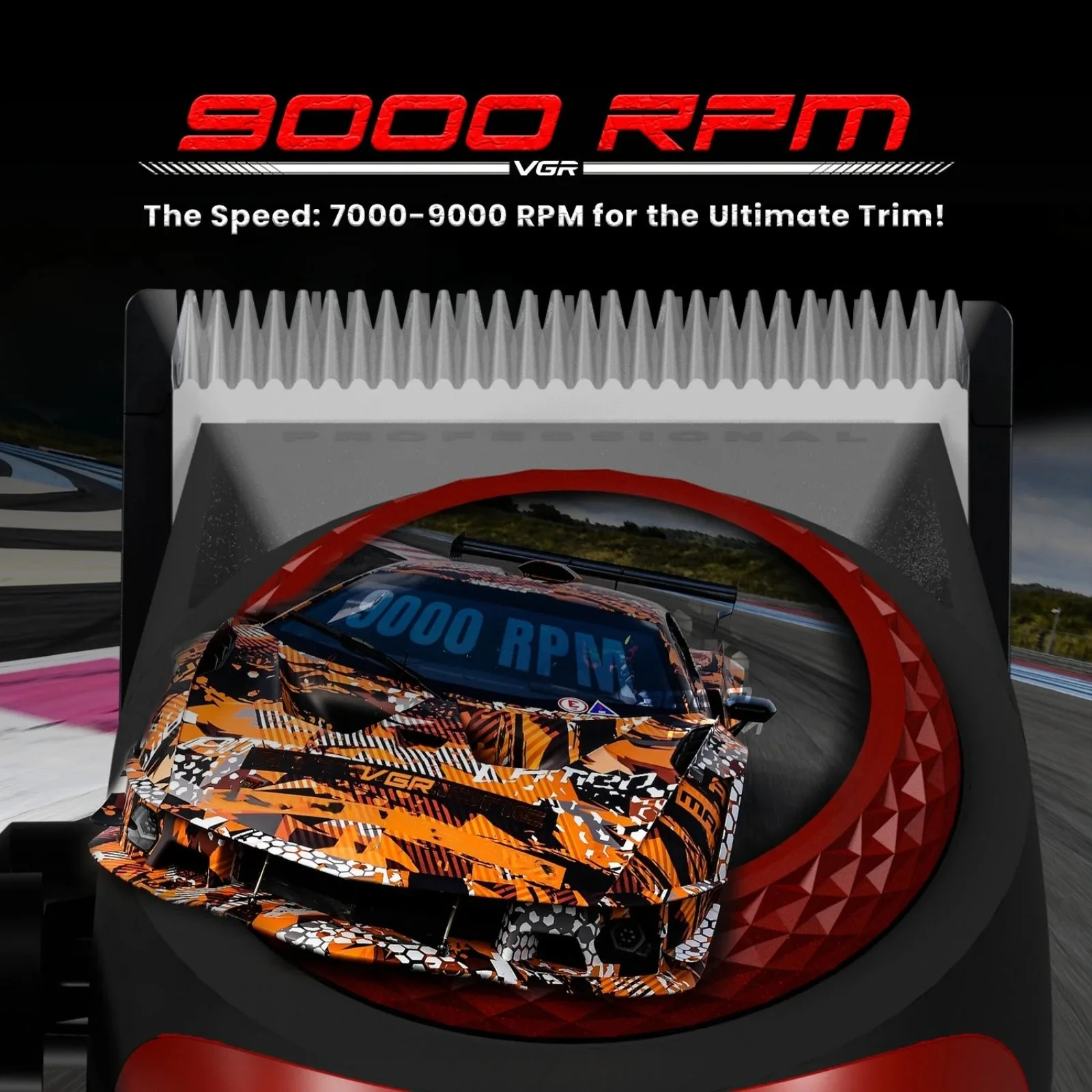 VGR ماكينة قص الشعر احترافية ماكينة قص الشعر لاسلك...