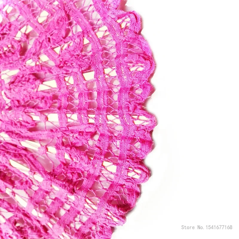 Hot Sale Spain Black Leques Ladies Folding Lace Hand Fans,Wholesale Personalized Bamboo Fan Of Old Wedding Decoration, 1Pc