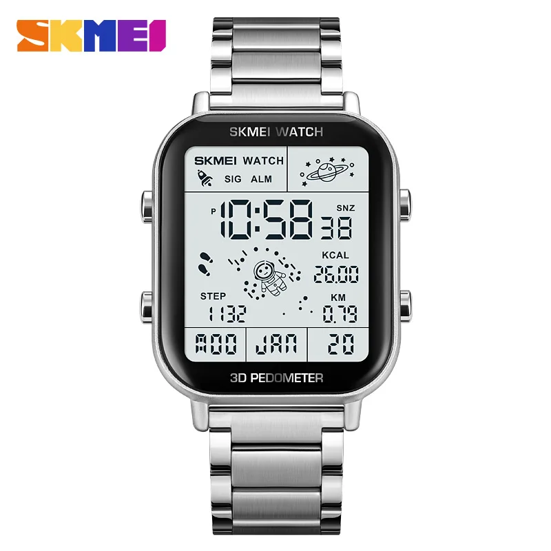 SKMEI 1888 Fashion Men's Watch Waterproof Sport Electronic Watches LED Digital Reloj Masculino Men Business Wristwatch Clock 4