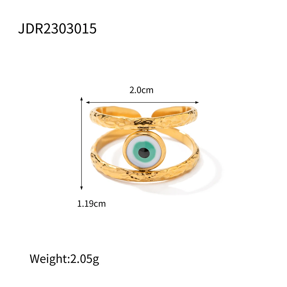 Evil Eye Rings Stainless Steel | Evil Eye Rings Women Gold