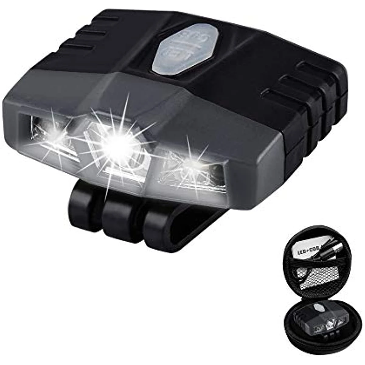 Ultra Bright Mini Hands Free Cree Led Clip On Cap Light Rechargeable