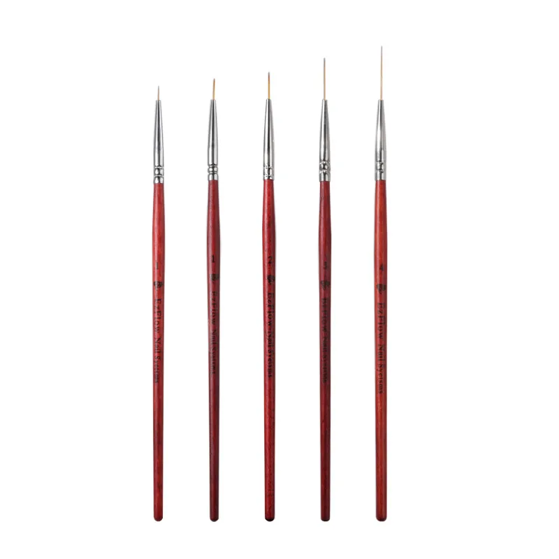 1~8PCS Nail Brush Acrylic French Stripe Line Painting Drawing Flower Pen Gel UV Polish French Nail Liner Pens Manicure Tool 4