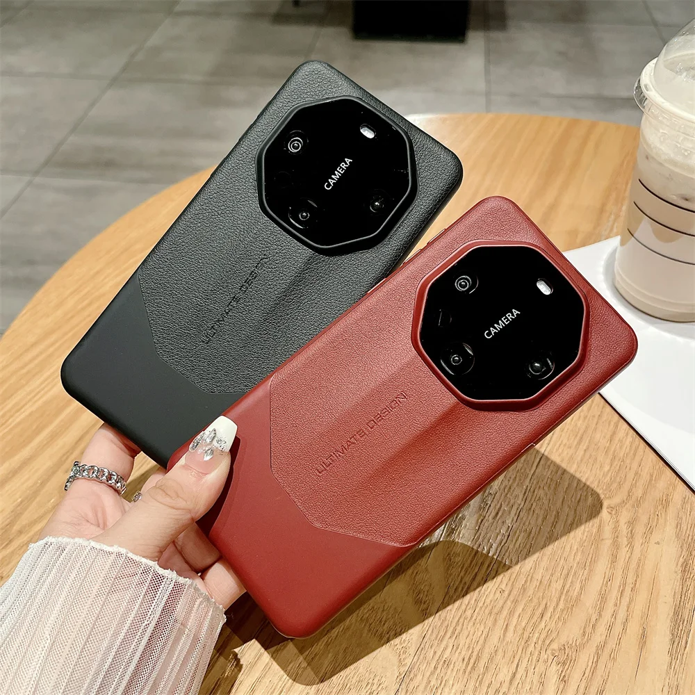 Luxurious PU Leather Phone Case with Camera Protection and Shockproof Design