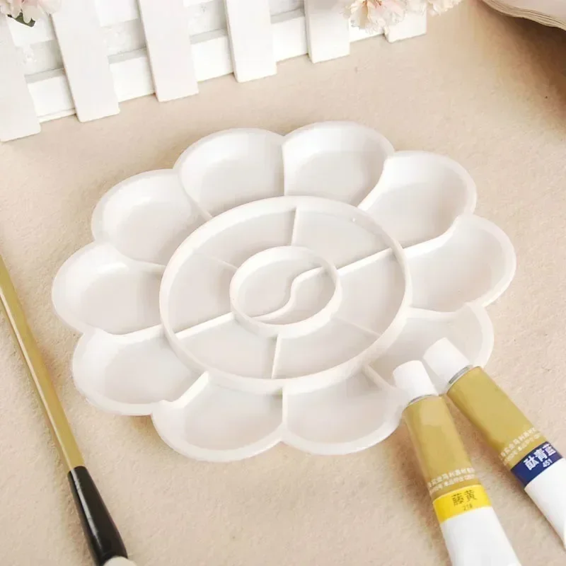 4 Size Plastic Palette Art Alternatives Paint Tray Artist Watercolor School Supplies for Acrylic Oil Propylene Gouache Craft DIY