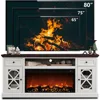 Farmhouse Fireplace TV Stand with 36" Electric Fireplace for 80 Inch TVs, 31" Tall Entertainment Center w/Drawer 4