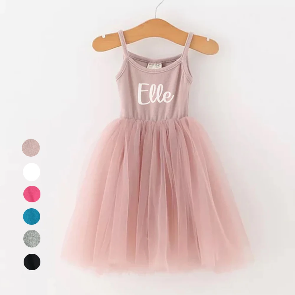 Kids Summer Tulle Ballet Dress Solid Cotton Sleeveless Clothes Children Teenager Tutu Costume Toddler Girl Dress