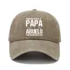PAPA ABUELO Spanish Printed Cotton Baseball Cap Fashion Vintage Washed Distressed Dad Hat Outdoor Adjustable Sports Caps Hats 4