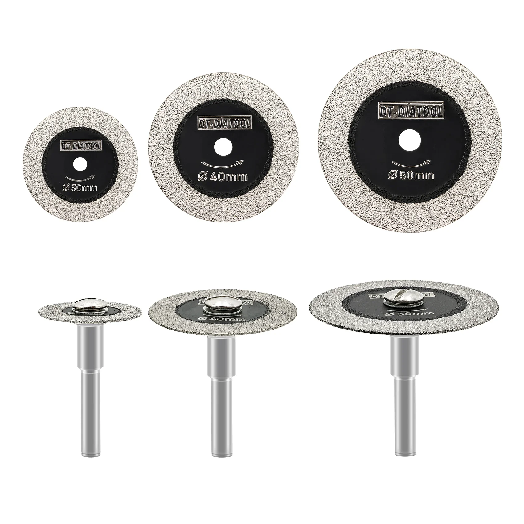 Diamond Mini Saw Blade Set - Premium Glass & Tile Cutting Discs (1/3pcs, 30/40/50mm)