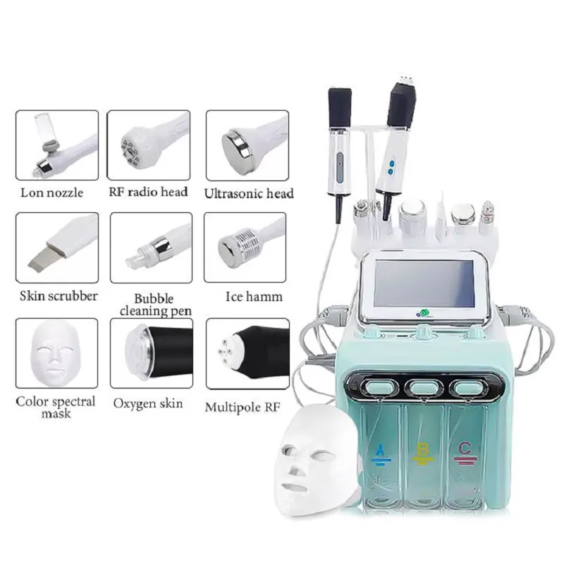 9 in 1 H2O2 Water Oxygen Jet Peel Hydro Beauty Skin Cleansing Hydrofacial Machine Facial Machine Water Aqua Peeling