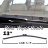 13" Rear Wiper Blade For BMW X3 F25 2011 - 2017 Windshield Windscreen Clean Tailgate Window Car Rain Brush 2