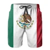 Aztec Mexico Flag 3d Print Swim Trunks Men Swimwear Quick Dry Street Beach Shorts Bathing Suits Hawaii Surf Men's Floral Board 4