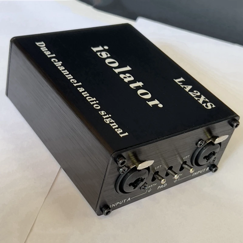 1Pcs Audio Signal Isolator Eliminates Current Noise Dual-Channel 6.5 XLR Mixer Audio Isolator LA2XS 2