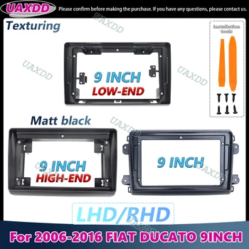 UAXDD 2Din coche para FIAT DUCATO CITROEN Jumper PEUGEOT Boxer Dodge Ram 2500 9 pulgadas Android marco Kit panel Fascia central 1