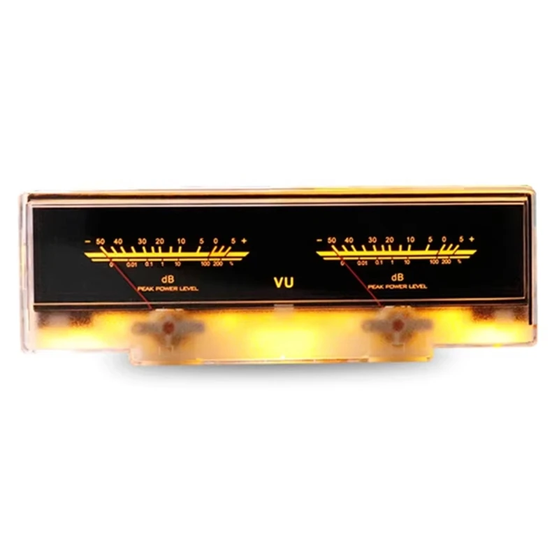 Hot Sale Double Pointer VU Meter Stereo Audio Amplifier Board DB Sound Level Indicator Meter Adjustable Backlight With Driver