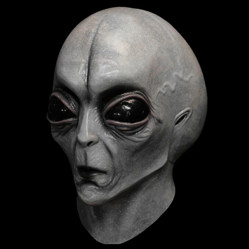 Cosplay Et Alien Masker Eng Masker Realistische Volgelaatsmasker Kostuum Schotel Man Horror Maskers Halloween Intelligente Wezens| - AliExpress