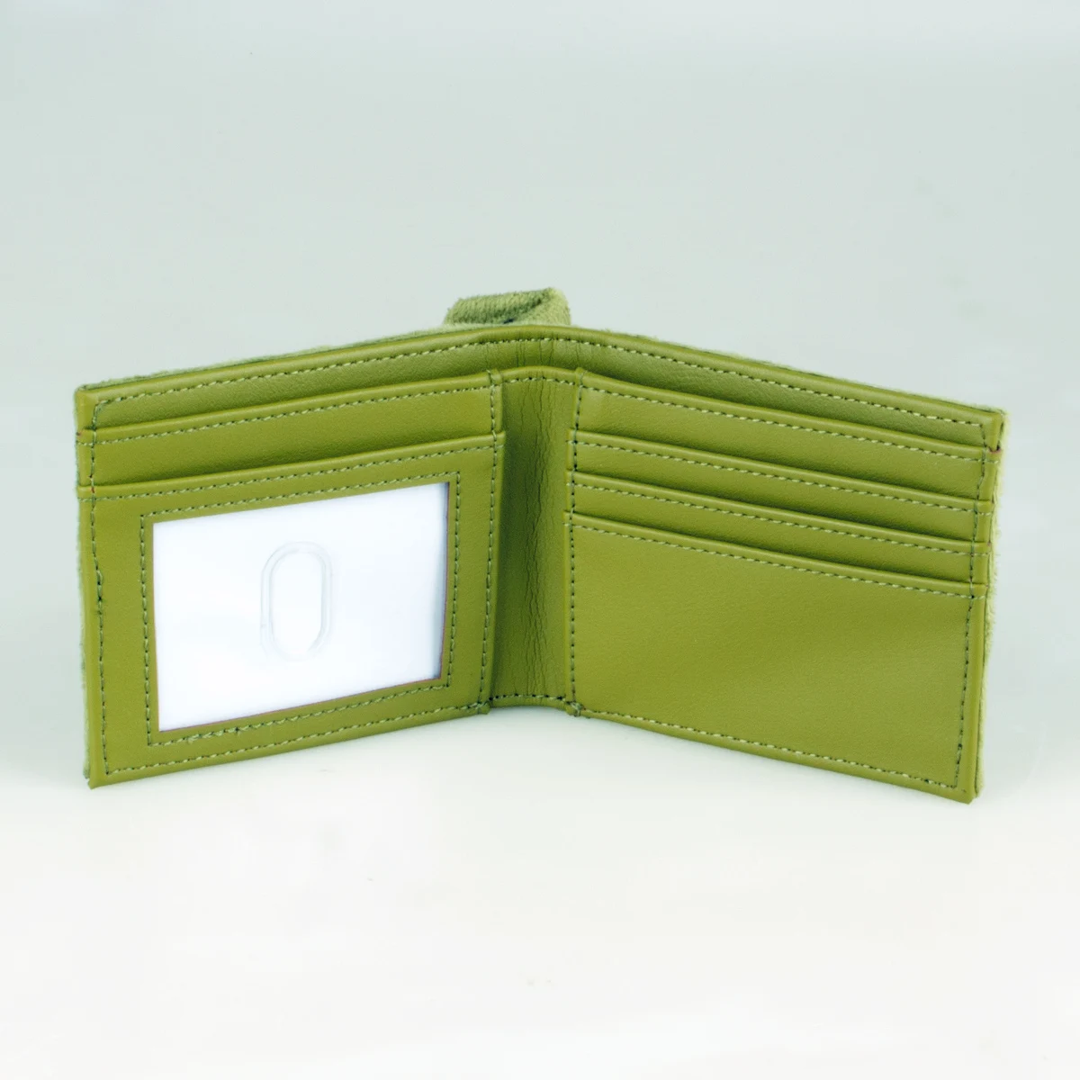 High-Quality 3D Stereo Bi-Fold Faux Fur Wallet Fashion Personalized Card Holder ID Card Slot