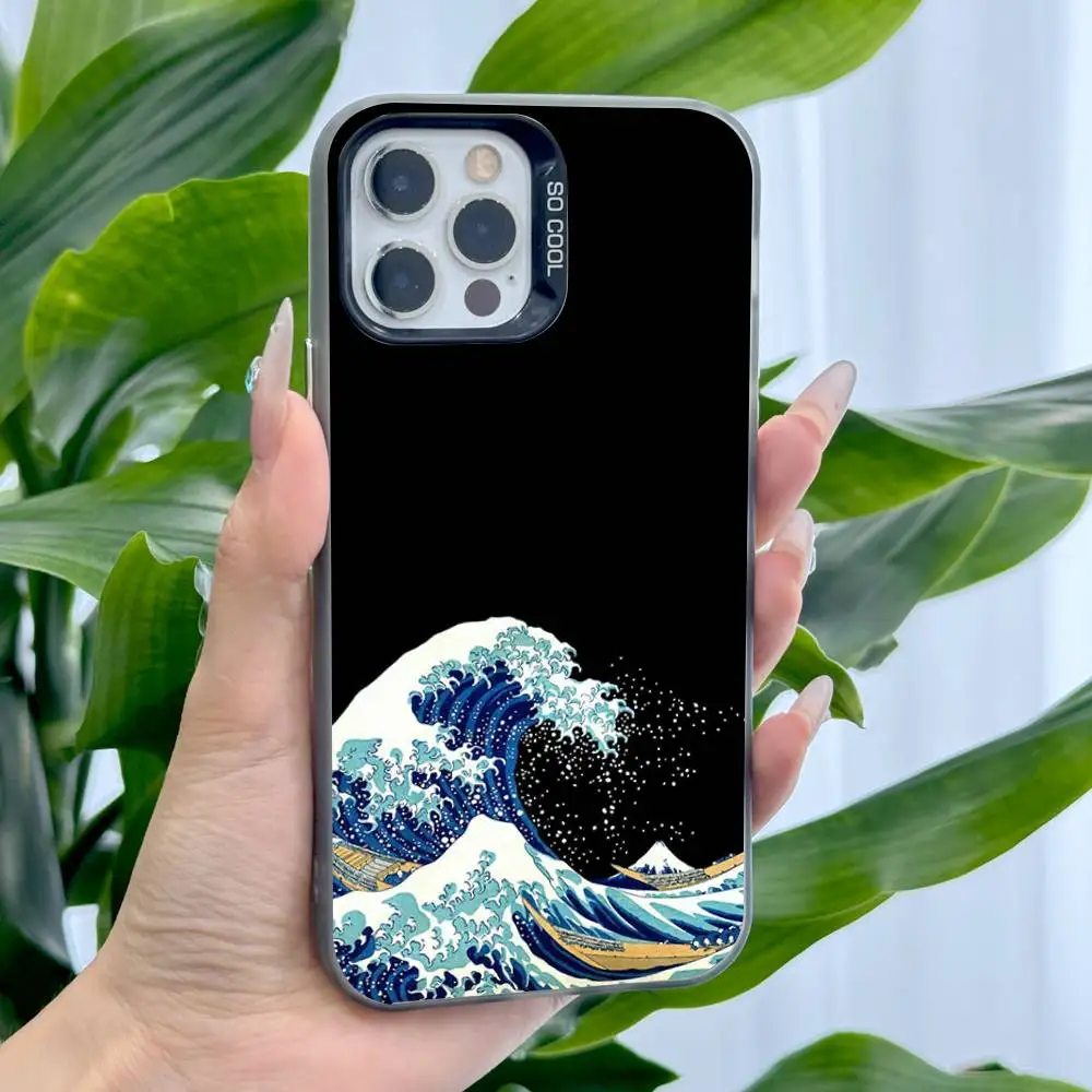 The Great Wave Kanagawa Premium Protective Phone Case with Plating Finish