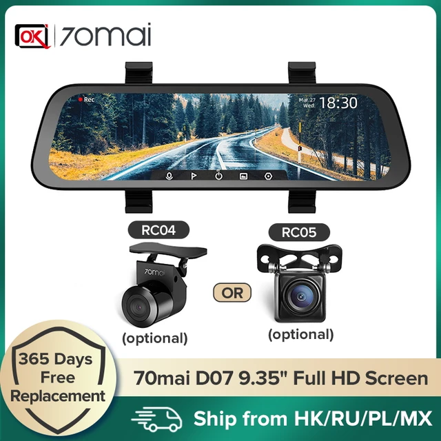 Cámara de salpicadero HD 1080P para coche, grabadora DVR para coche, cámara  de visión trasera automática, grabadora de espejo - AliExpress